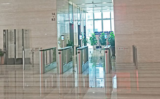 Face recognition turnstile gate