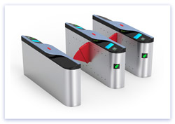 Auto ticket flap barrier turnstile